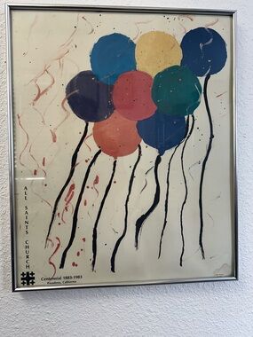All Saints Centennial Balloon Art Print - Multicolor